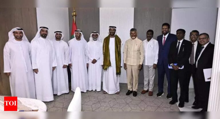 Naidu discusses economic and technological collaboration with UAE leaders during Dubai visit | Vijayawada News Naidu discusses economic and technological collaboration with UAE leaders during Dubai visit | Vijayawada News