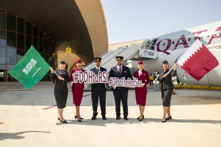 Qatar Airways lands inaugural flight at The Red Sea, Saudi Arabia Peninsula
